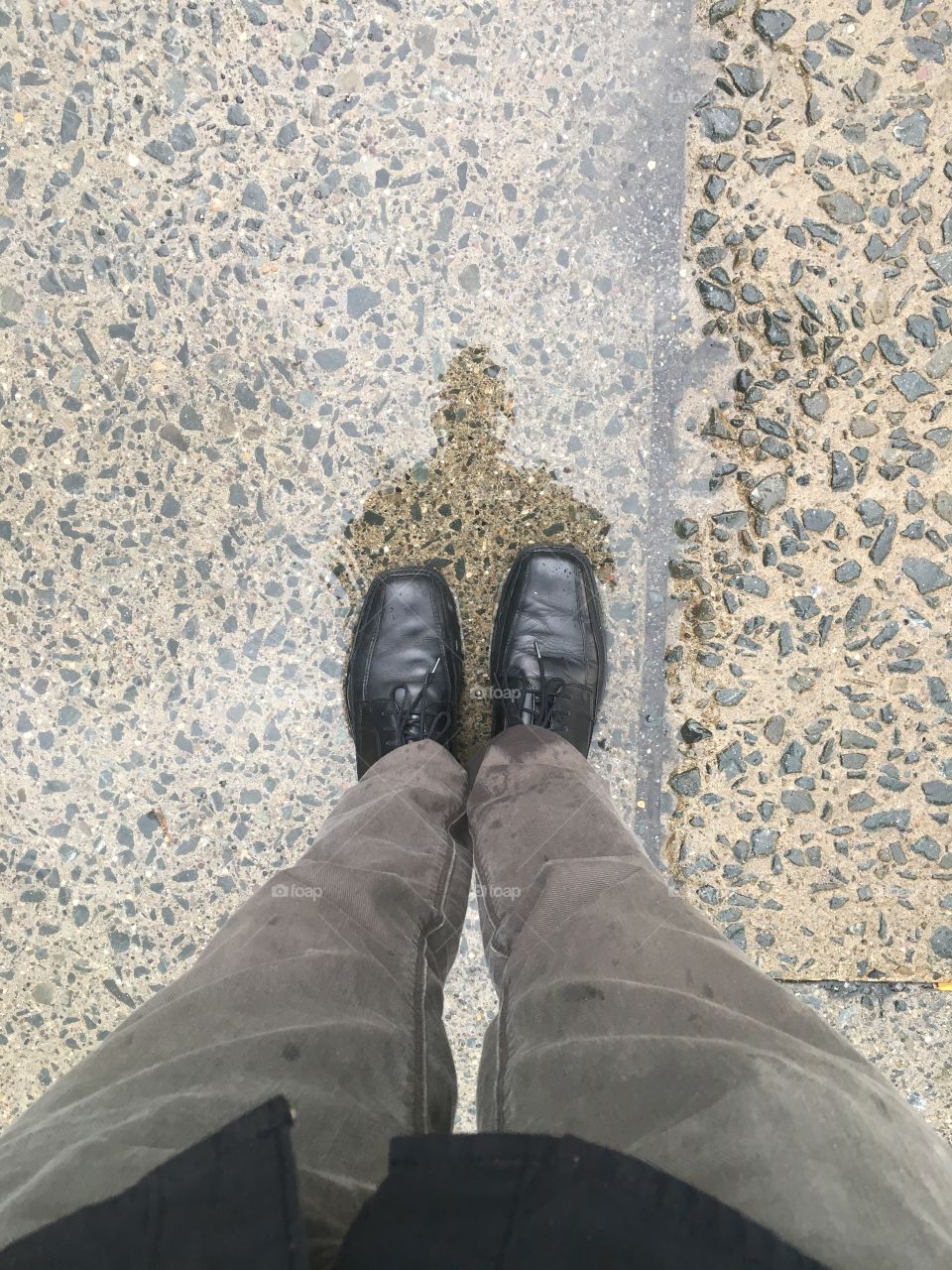Standing in a puddle on a rainy day
A reflection of youth that has faded away
My shoes may be larger
And life may be harder
But I'm never too old to play