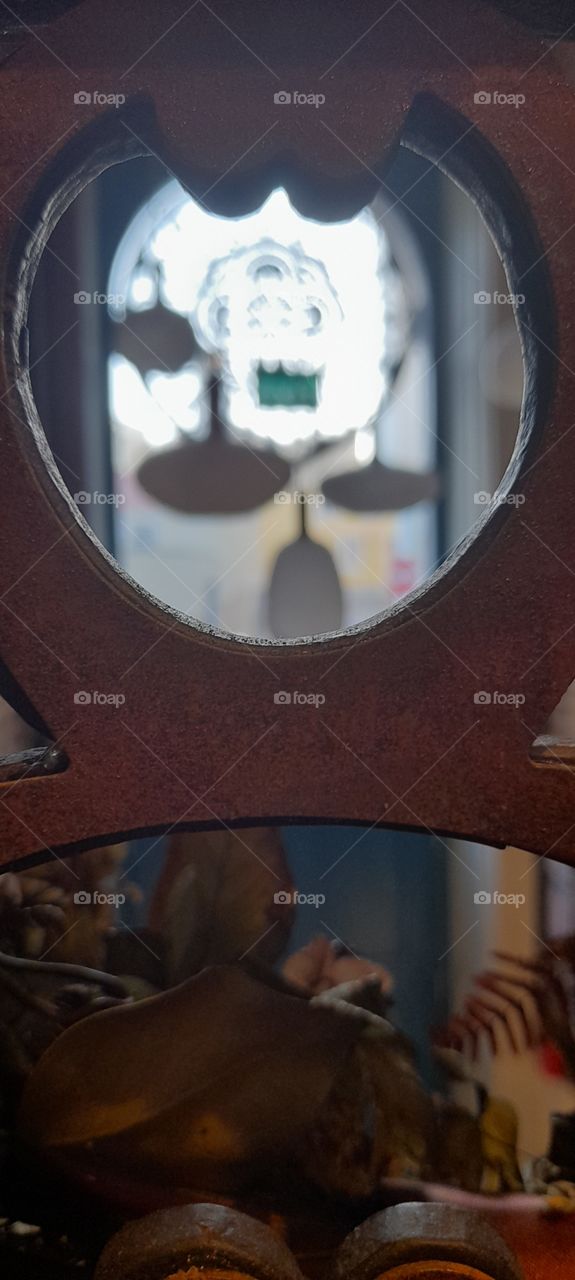 View through the old door