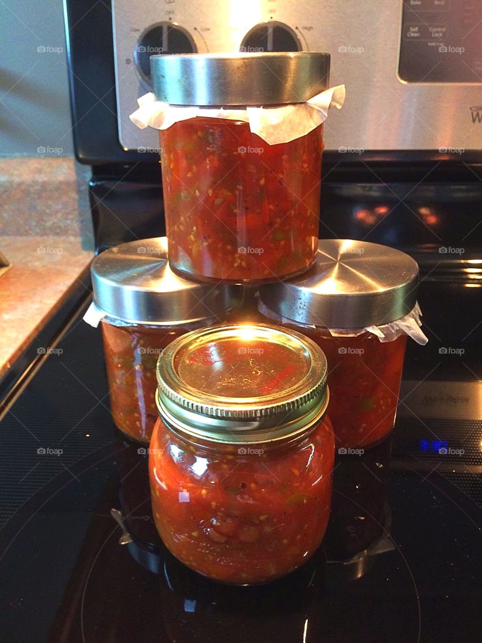 Homemade salsa 
