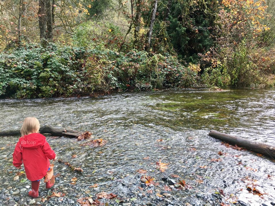 The girl on the river side