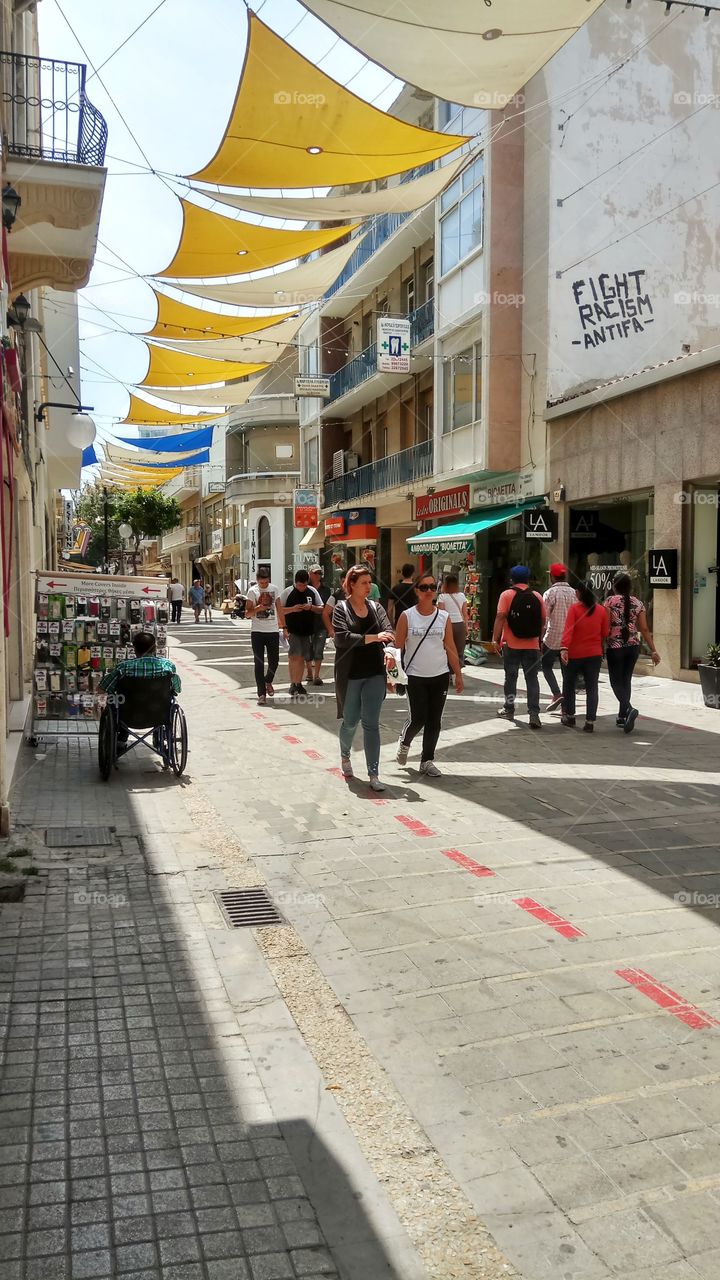 A paved alley in Nicosia,Cyprus