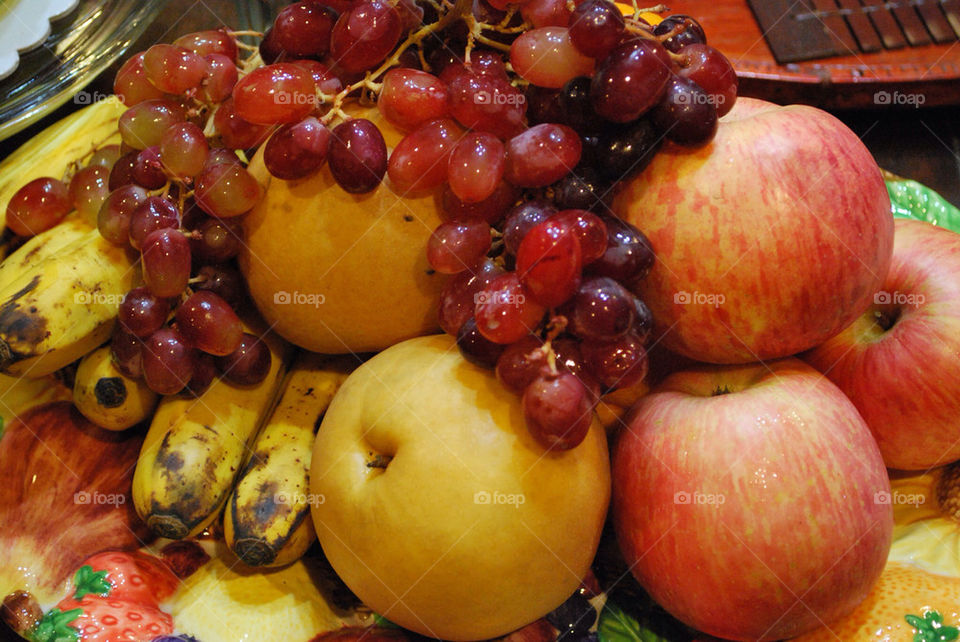 apple basket banana fruits by spyderko