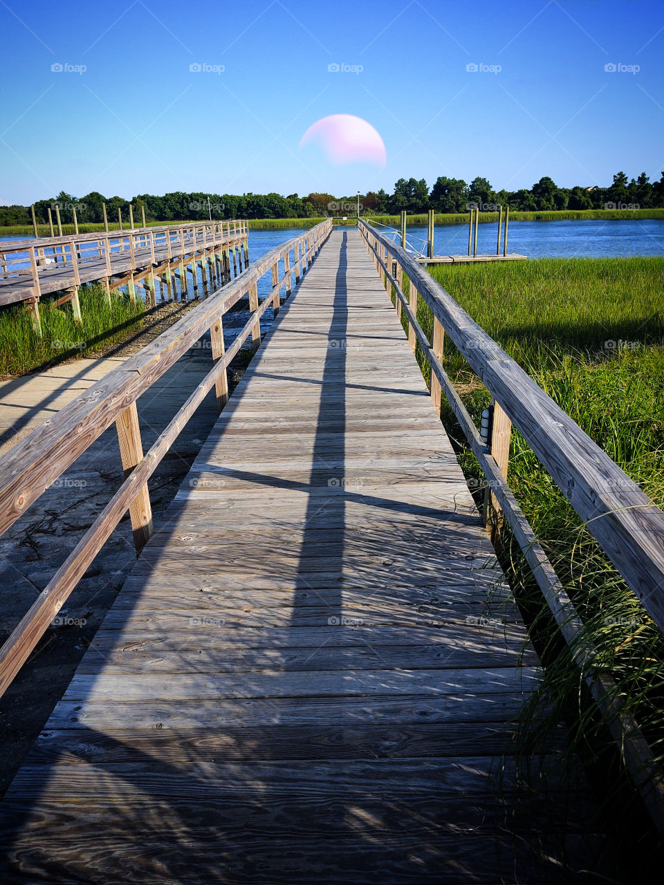 relaxing at the pier.