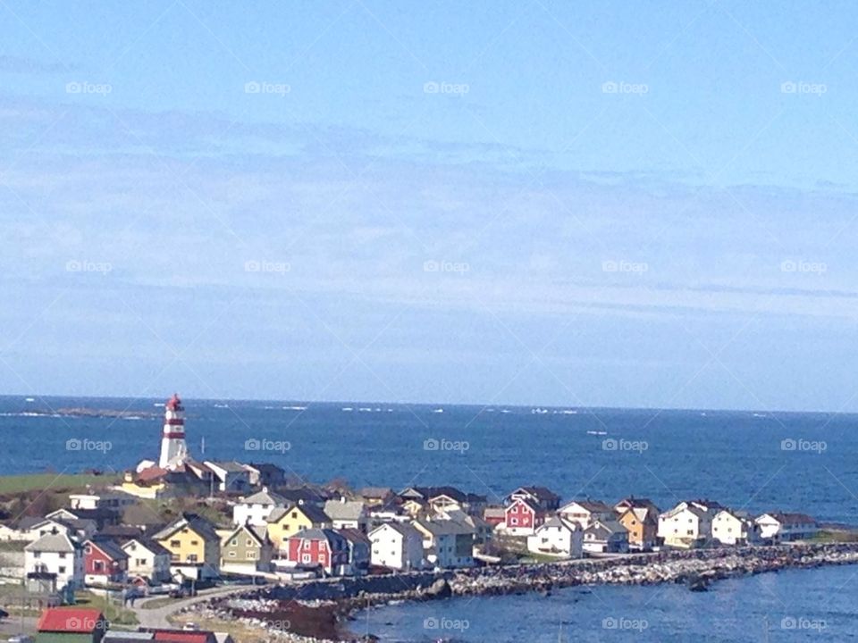 Norwegian coast village