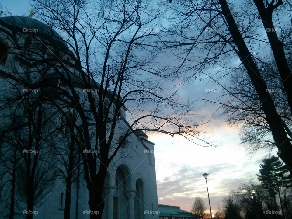 The church of Saint Sava is Serbian orthodox church located in Belgrade. It is one of the largest Orthodox churches in the world.