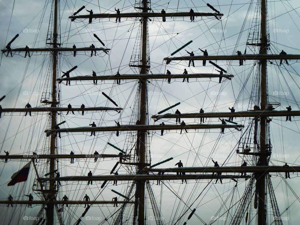 mecican sailors at the armada of Rouen