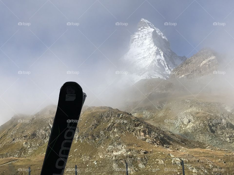 Matterhorn in the clouds