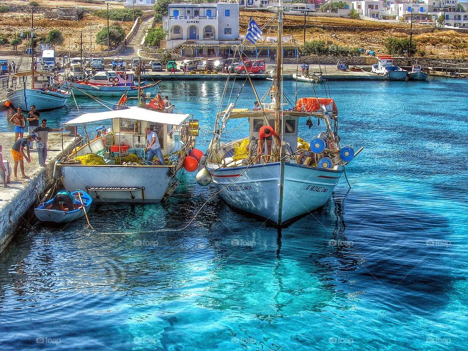 Boats in Koufonissi