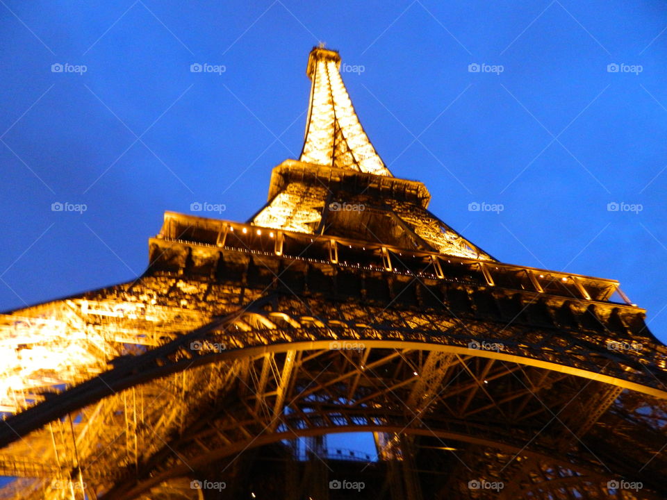 Eiffel Tower. I took this just as we came upon the Eiffel Tower.