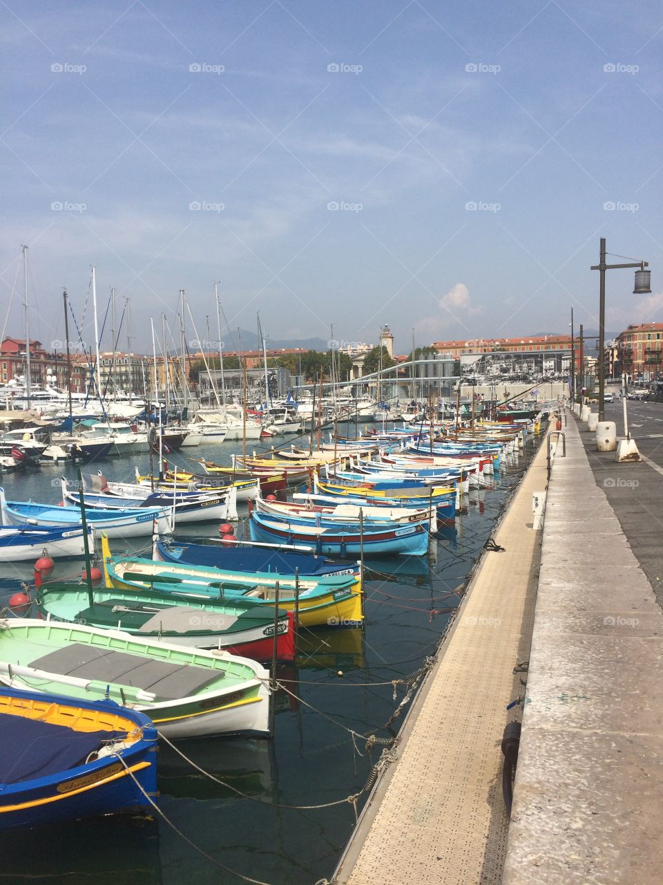 Nizza Frankreich Côte d'Azur Hafen Boot Meer blauer Himmel Sonne urlaub liebe Freunde 