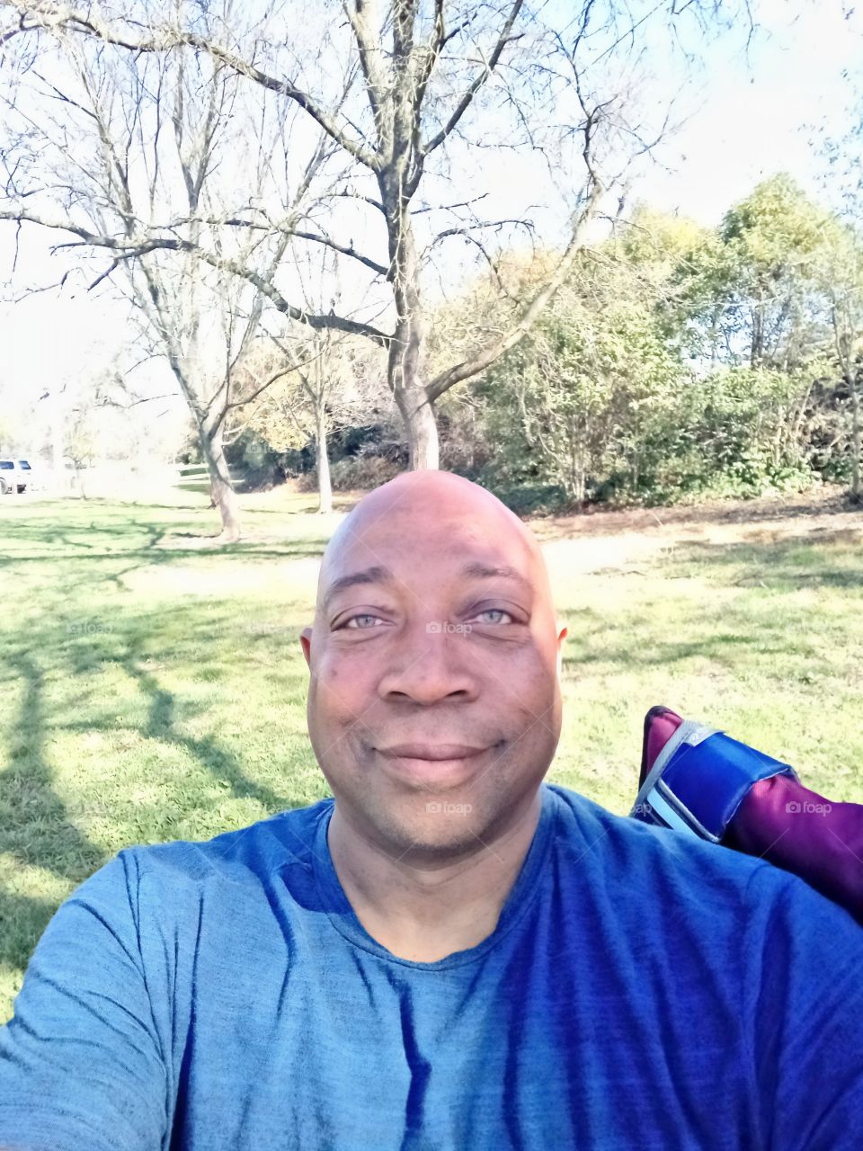 enjoying a beautiful day at the park on a sunny day