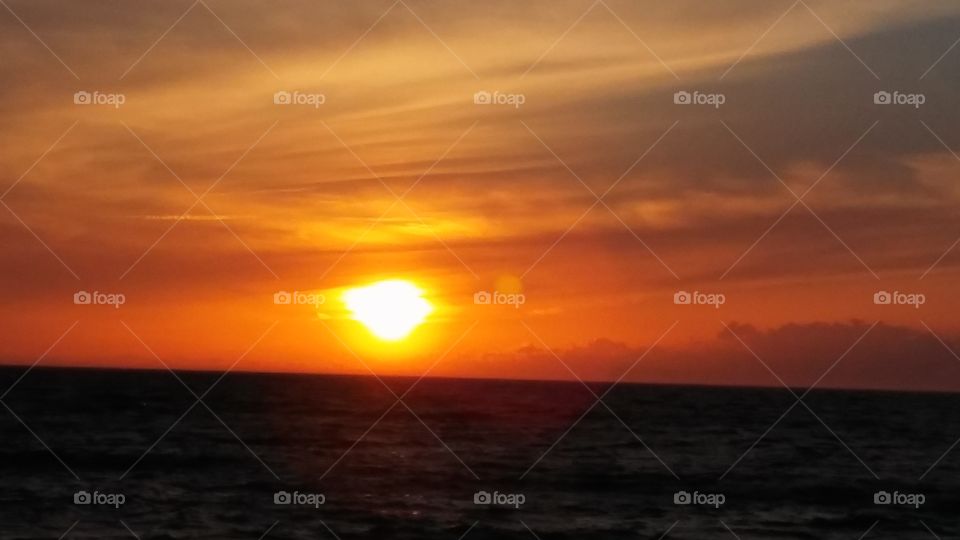 orange Spring Sunset