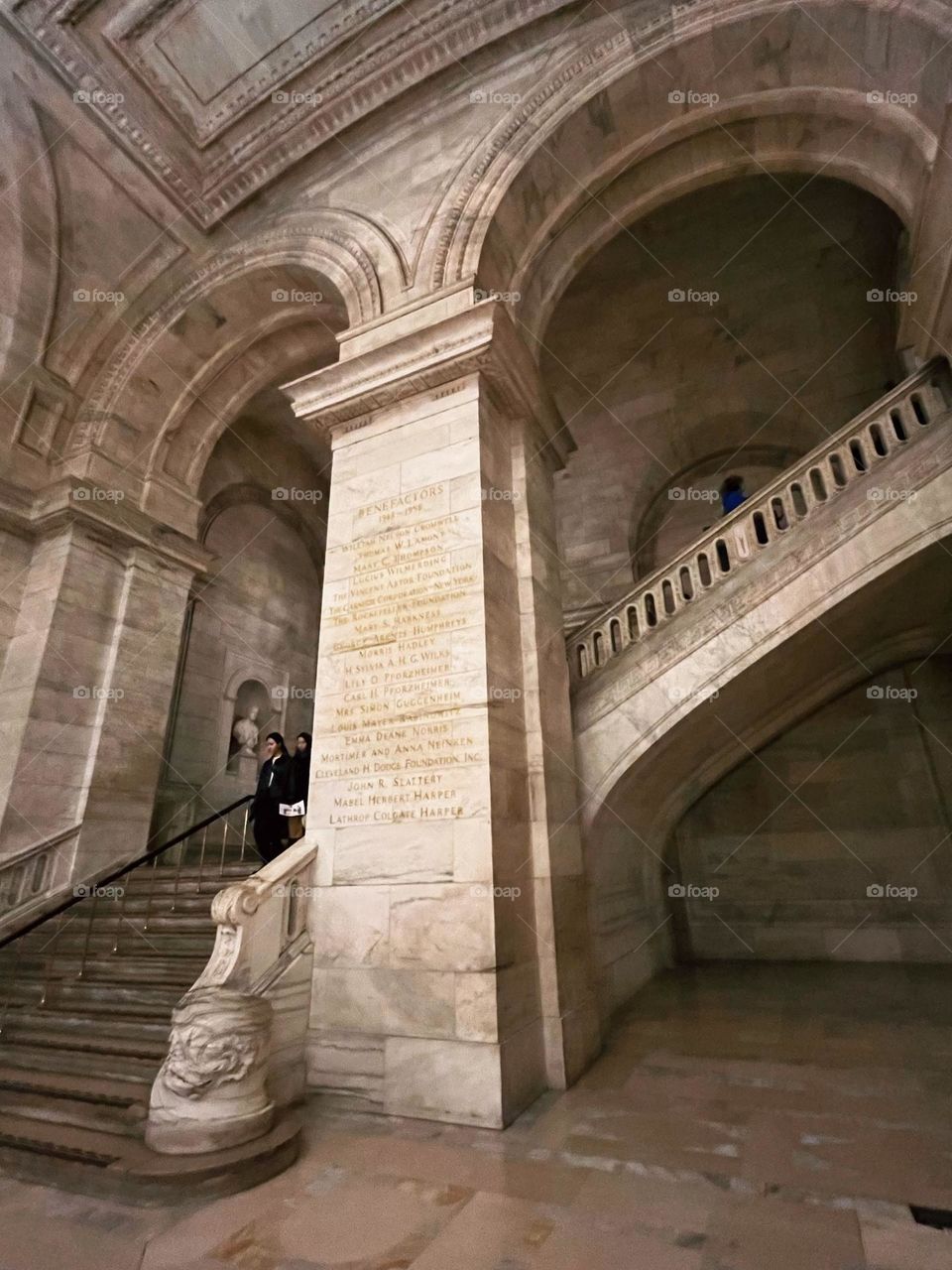 New York public library architecture corner