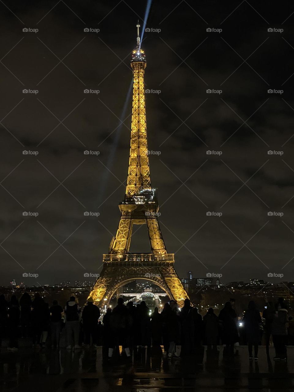 Beautiful Eiffel Tower at night