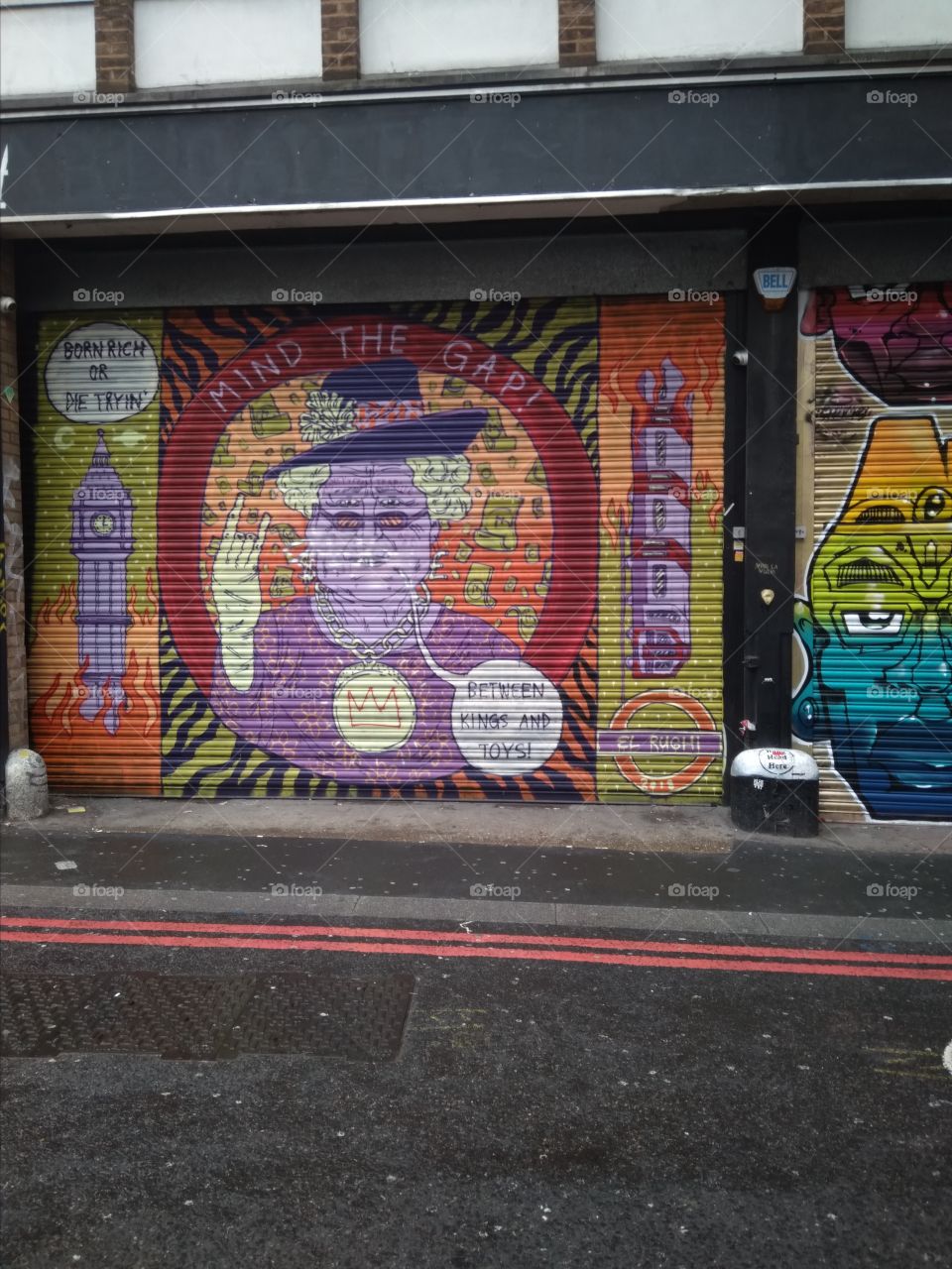 Street Art Grafitti, Shoreditch, London, UK