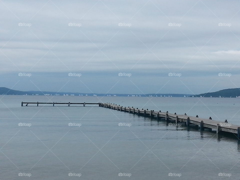 Sailing on Crystal Lake Mi