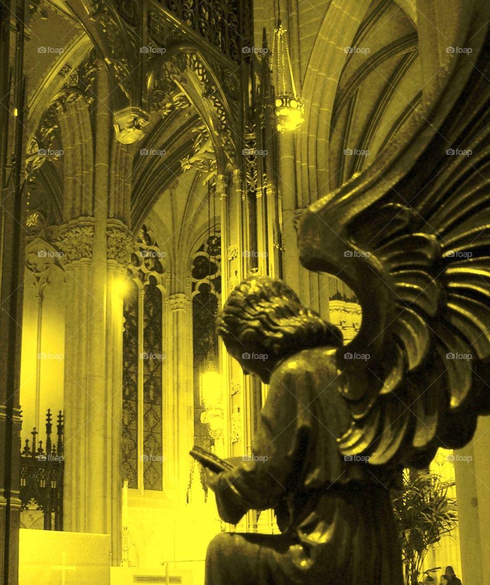 statue church architecture angel by botie2