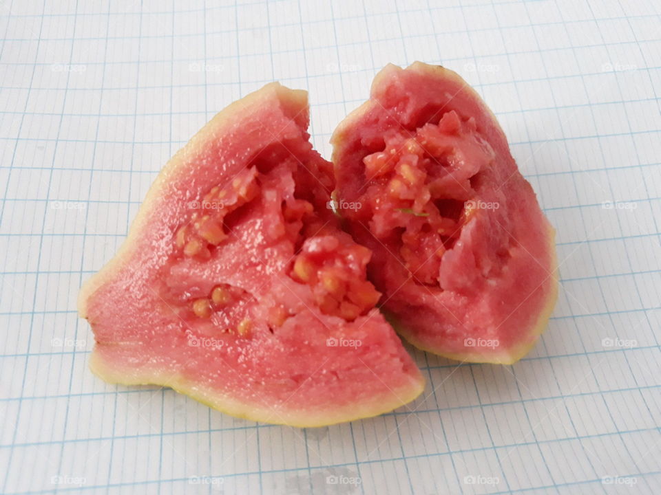 Guava Fruit Red Yellow Delicious