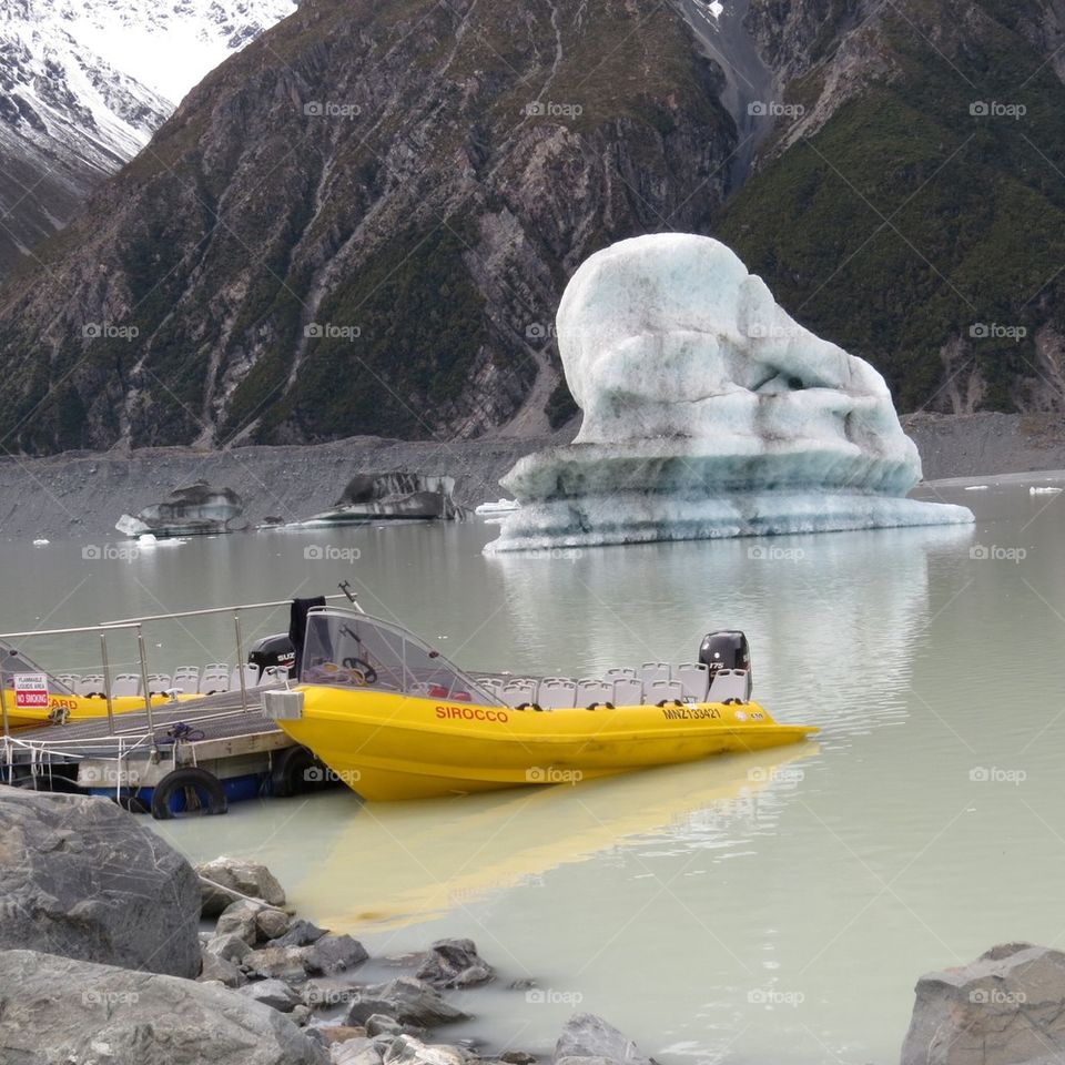 Tasman valley glacier