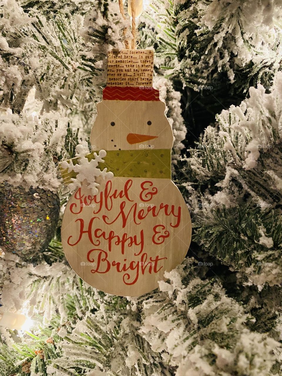 Snowman Christmas ornament