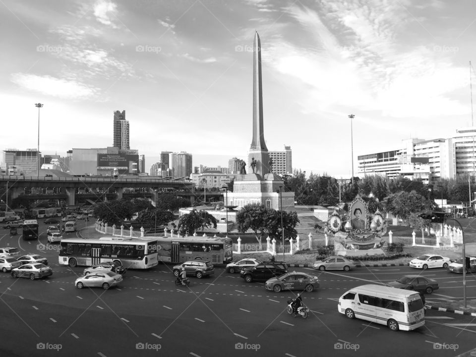 One of the landmarks of Bangkok,Victory Monument, is so much more history at the central Bangkok.