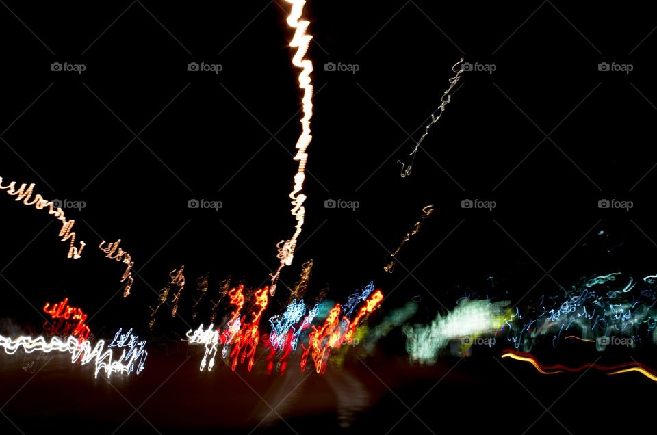 Street light fireworks