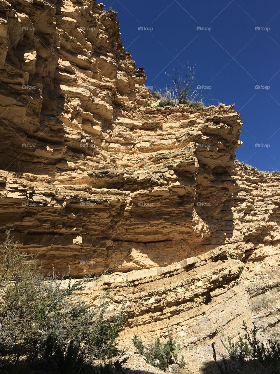 Ernst Tinaja trail leads through a limestone canyon located within Big Bend National Park. The canyon features orange, red and pink rock striations, fossils of giant oysters. The name “Ernst Tinaja” references a 13-foot, natural rock pool, also known as a “kettle.” The Ernst Tinaja trail lies  about 8 miles north of the park’s Rio Grande Village visitor center along the Old Ore Road.  