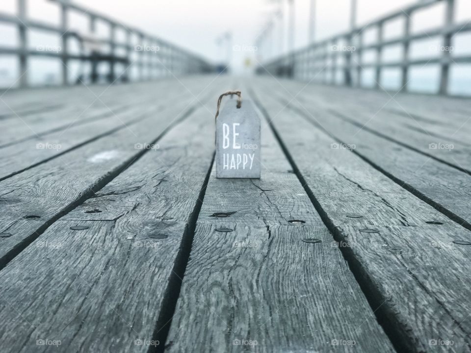 Diminishing view of wooden pier