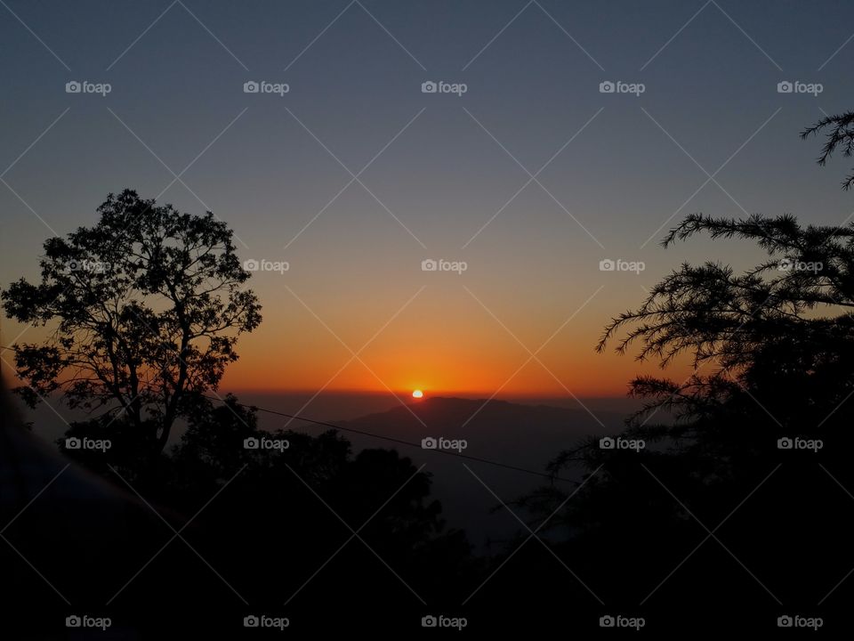 at the sunset point!!