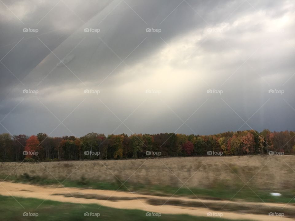 Dark Clouds in Fall