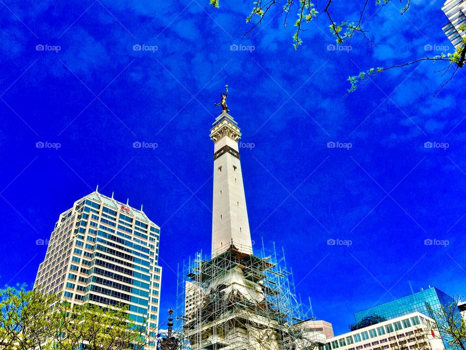 Monument circle in Indy 