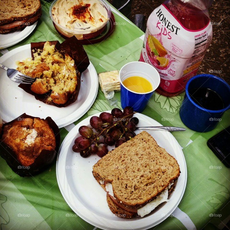 Mothers Day breakfast.. A delicious Mothers Day breakfast wilst camping.