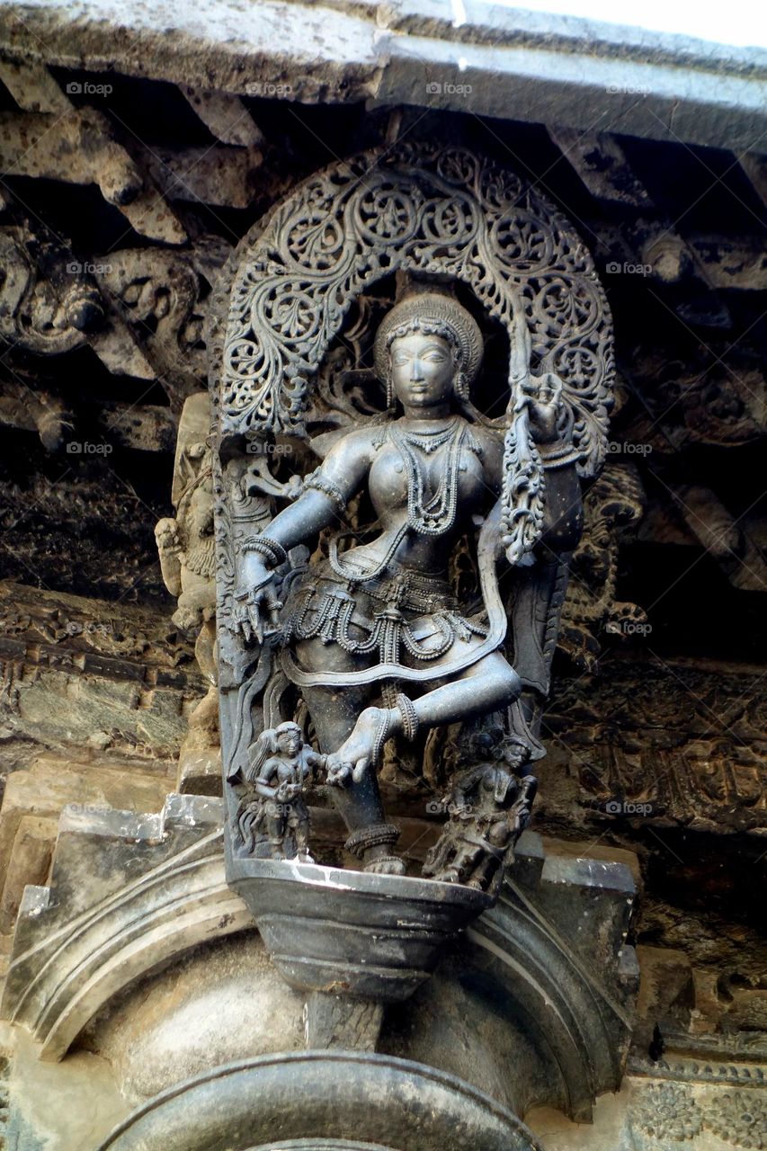 Hoysala  - Apsara  - Fine art