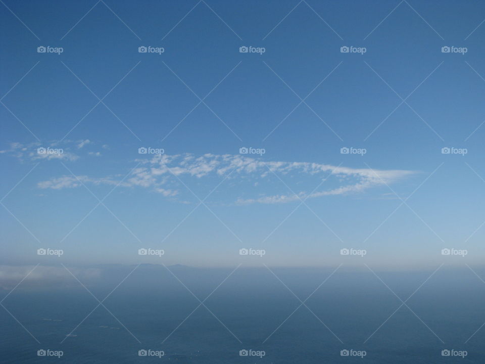 Chili formation of clouds. Was taken over the Ocean Pacific 