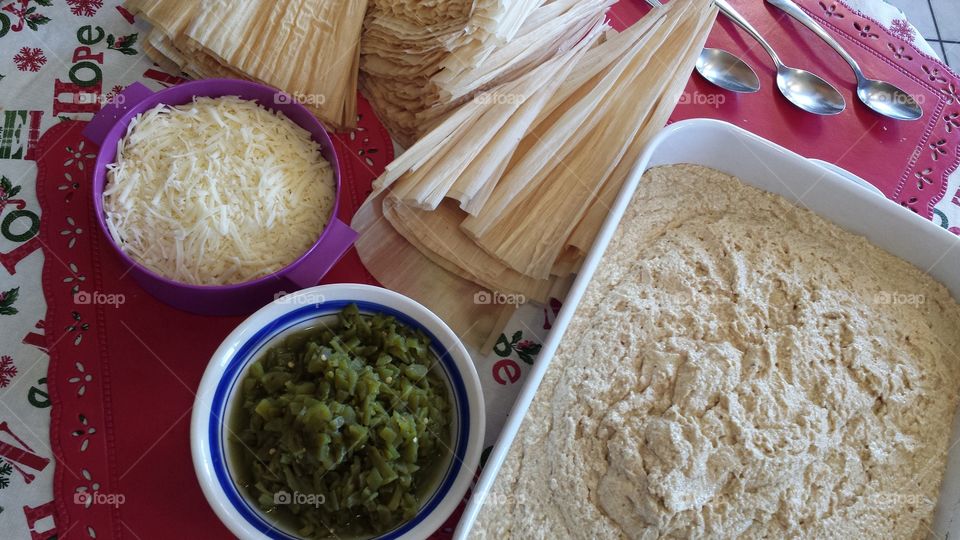 The Green Chili/Cheese Tamale. Annual tamale making day!
