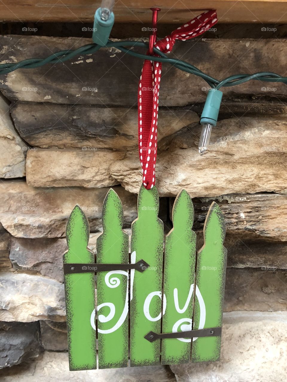 Wooden fence decoration 