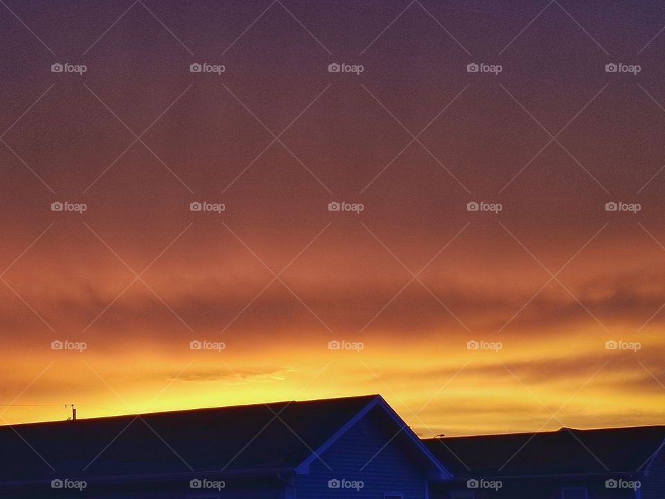 Sunset Sky After A Warm Summer Day