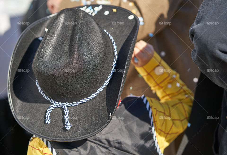 Close-up of cowboy hat