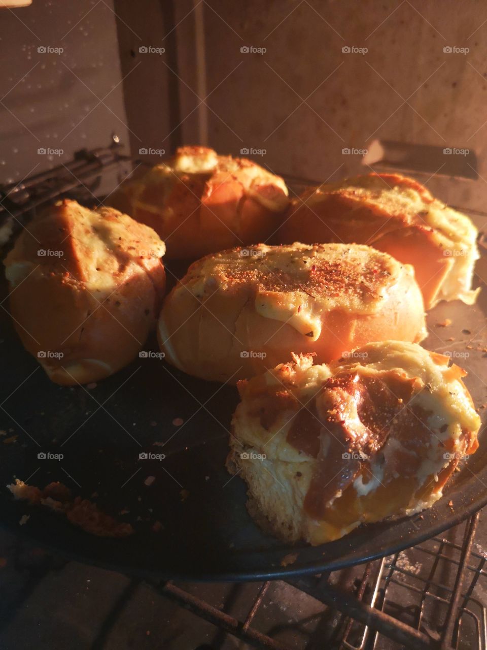 Pão no forno 