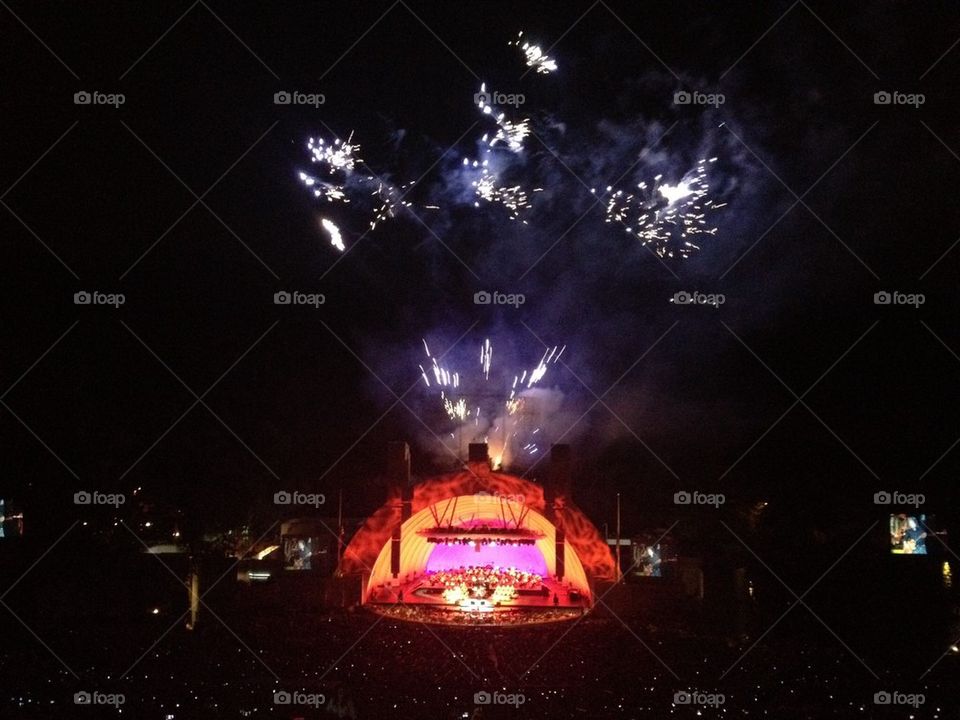 Fireworks at the Bowl