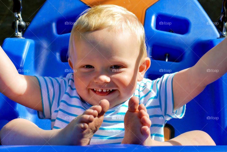 Toddler in playground