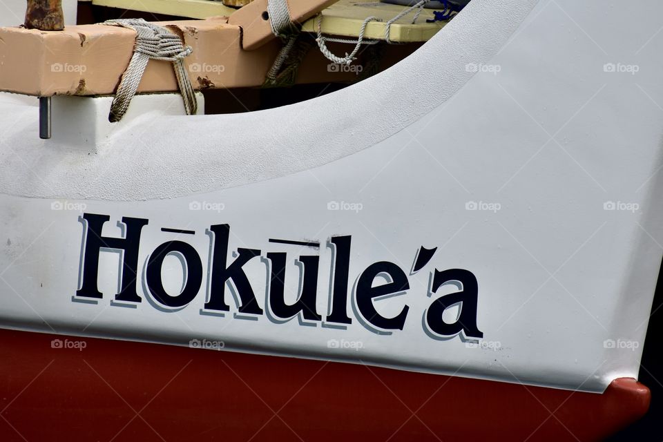 The Hokule’a, a voyaging canoe built to revive the centuries-old tradition of Polynesian exploration. Sailed by a crew of 12 who use only celestial navigation and observation of nature, the canoe completed a four-year trip around the world.