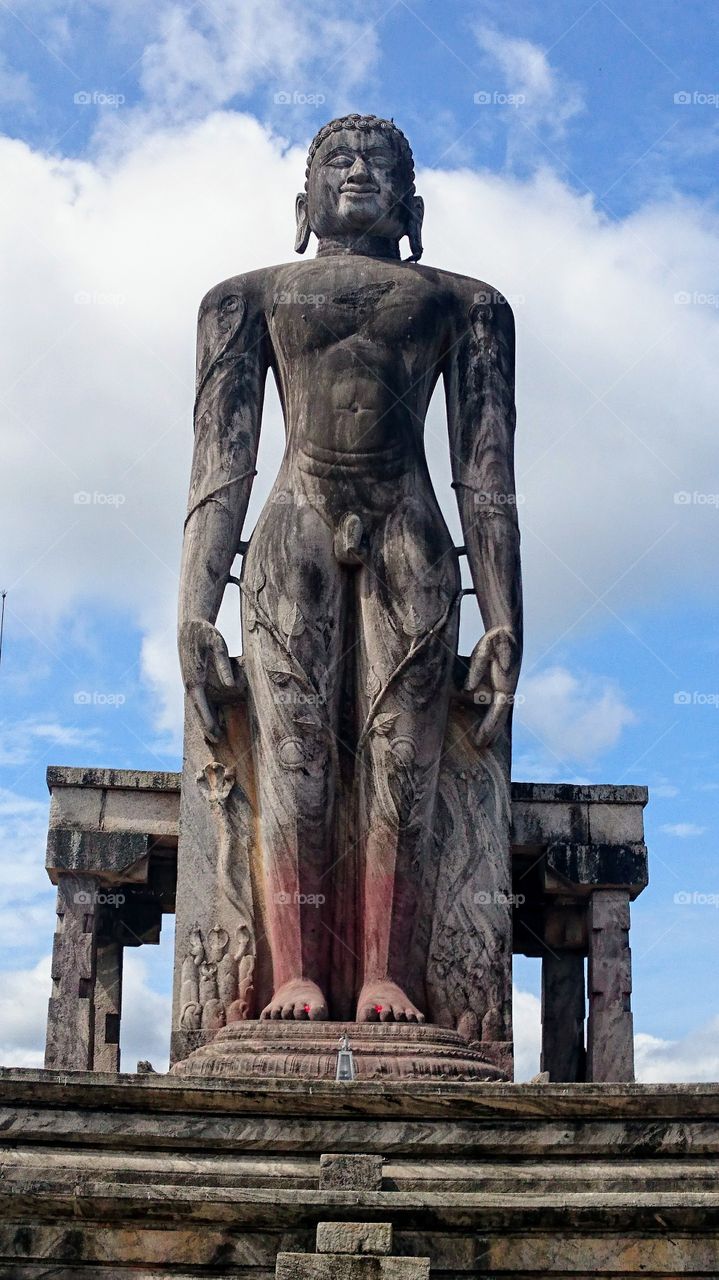 Gomateshwara Statue - 10.7metre, Venoor, in Karnataka, India