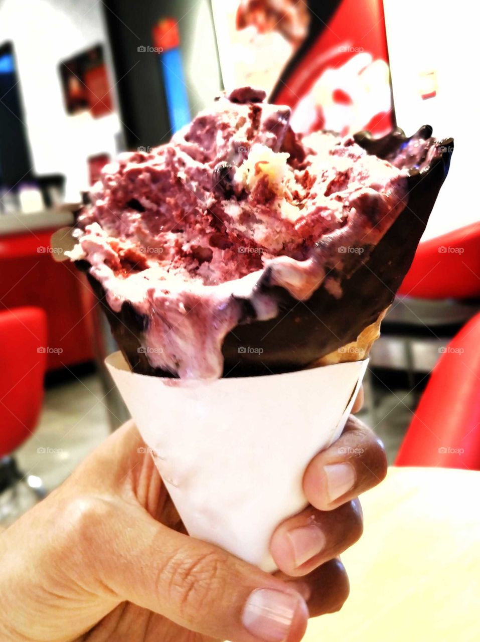 An ice cream I can die for. Pune Maharashtra India. Dated 25th November 2018. Instagram: shafiggue.k