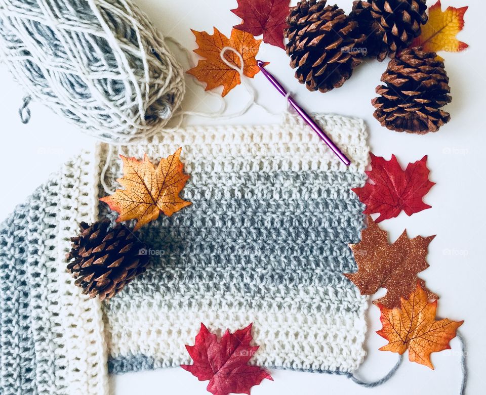 Crocheting a sweater