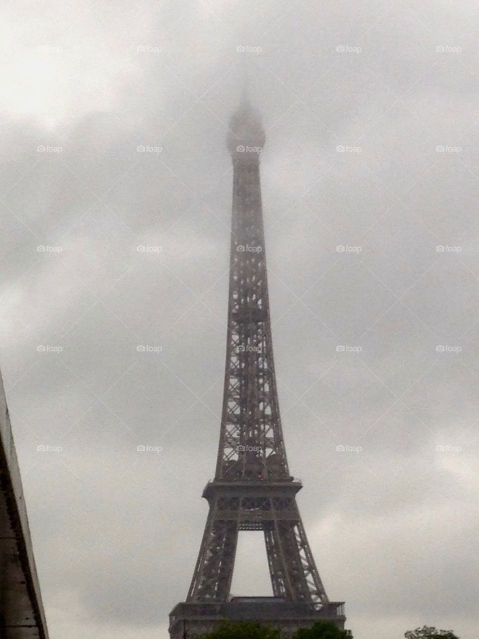 Eiffel Tower in the Fog