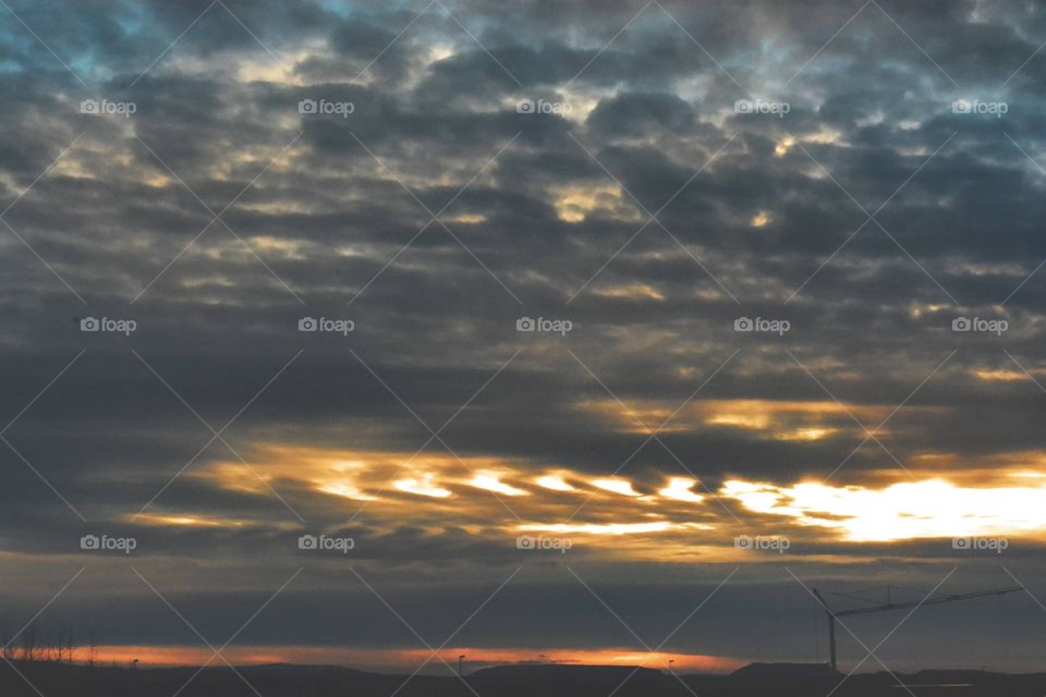 Iceland sky sunset