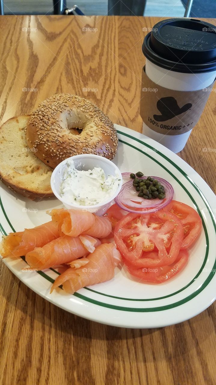 lox and bagel platter