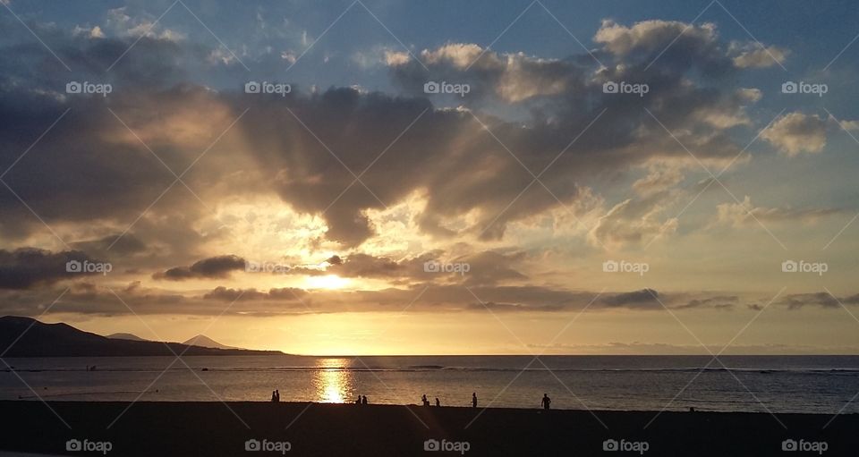 Sunset Canarian Island