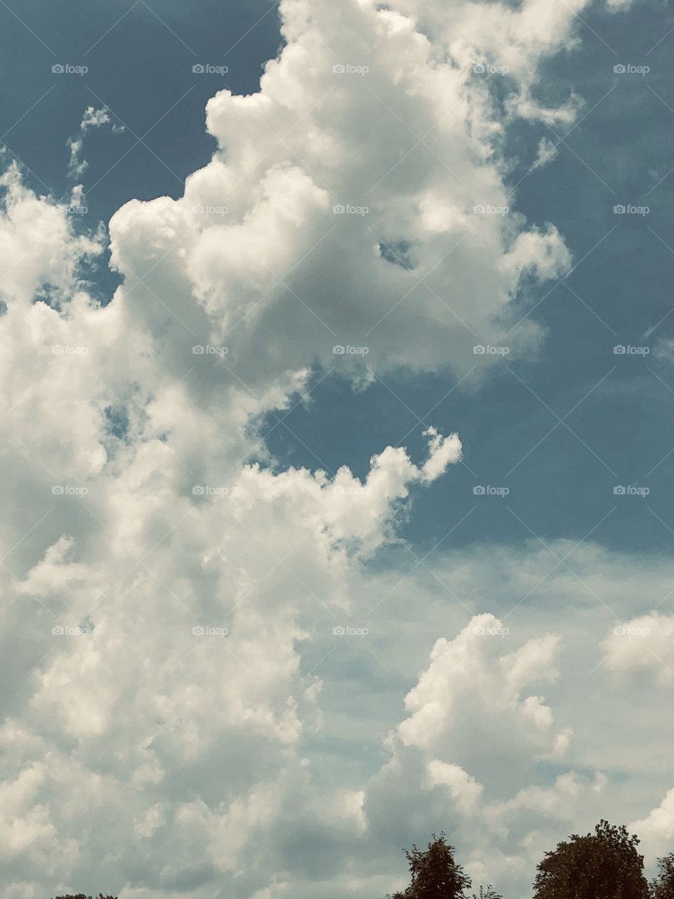 Clouds through filter